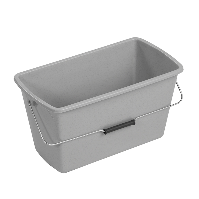Bucket square 14 lt, grey - PP